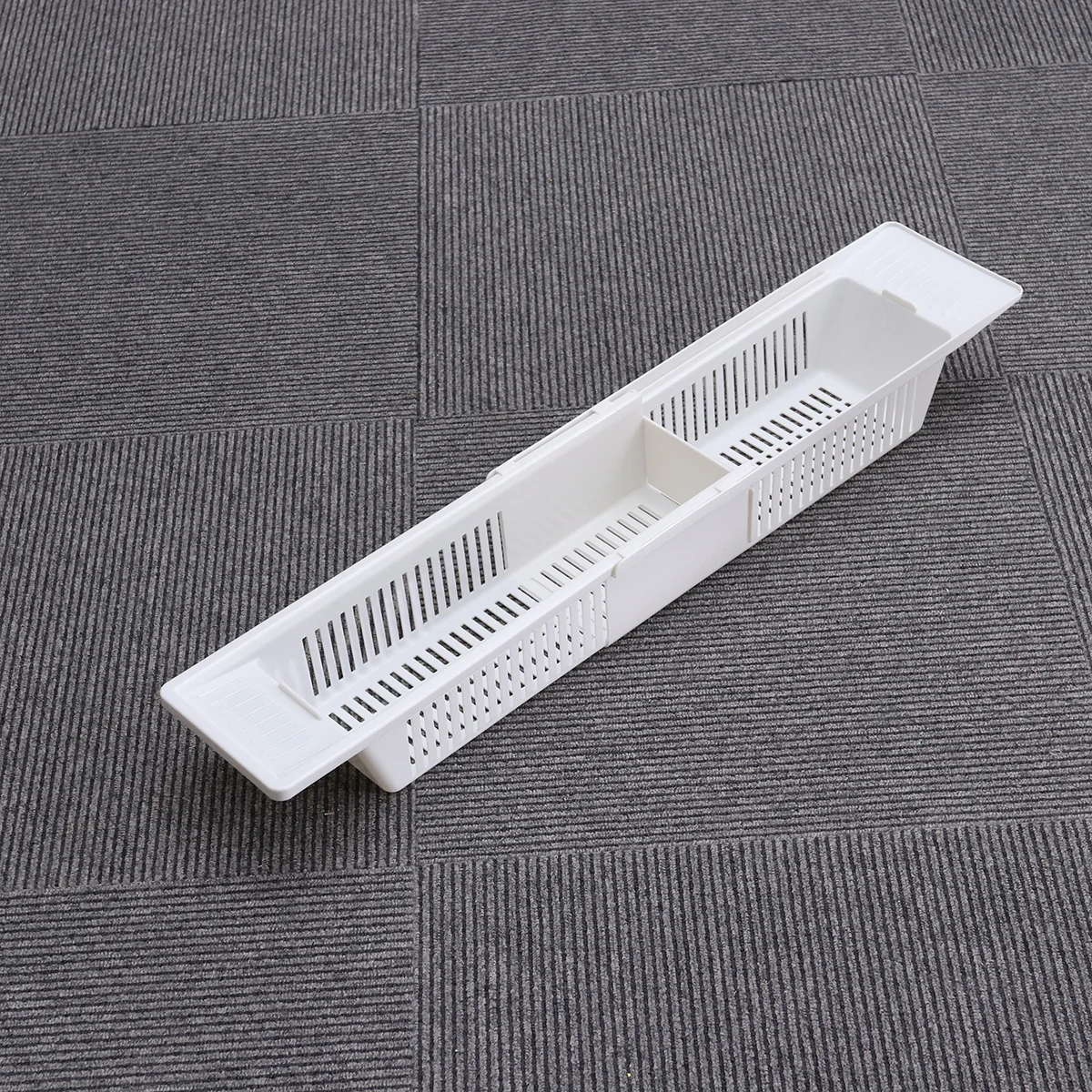 Adjustable Bath Rack Bathtub Tray ganizer Premium Quality Eco Friendly Safe Retractable Design Plastic Shelf No Rust Fits