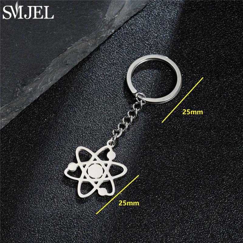 الفولاذ المقاوم للصدأ هندسية قلادة سلاسل المفاتيح...