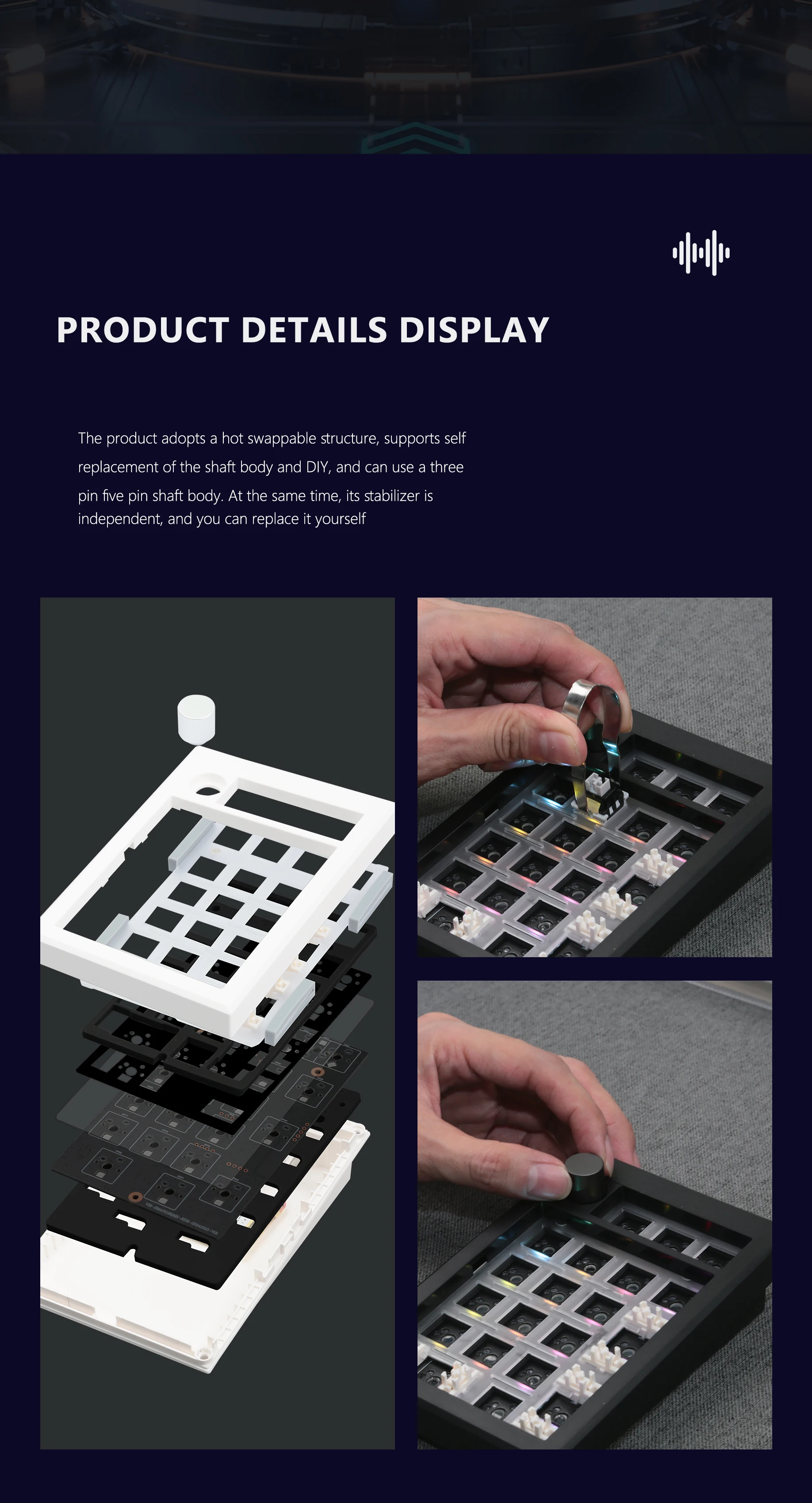 GMK21 숫자 패드 기계식 숫자 키패드 키트 핫스왑 유선/블루투스/2.4Ghz 프로그래밍 키패드 키트