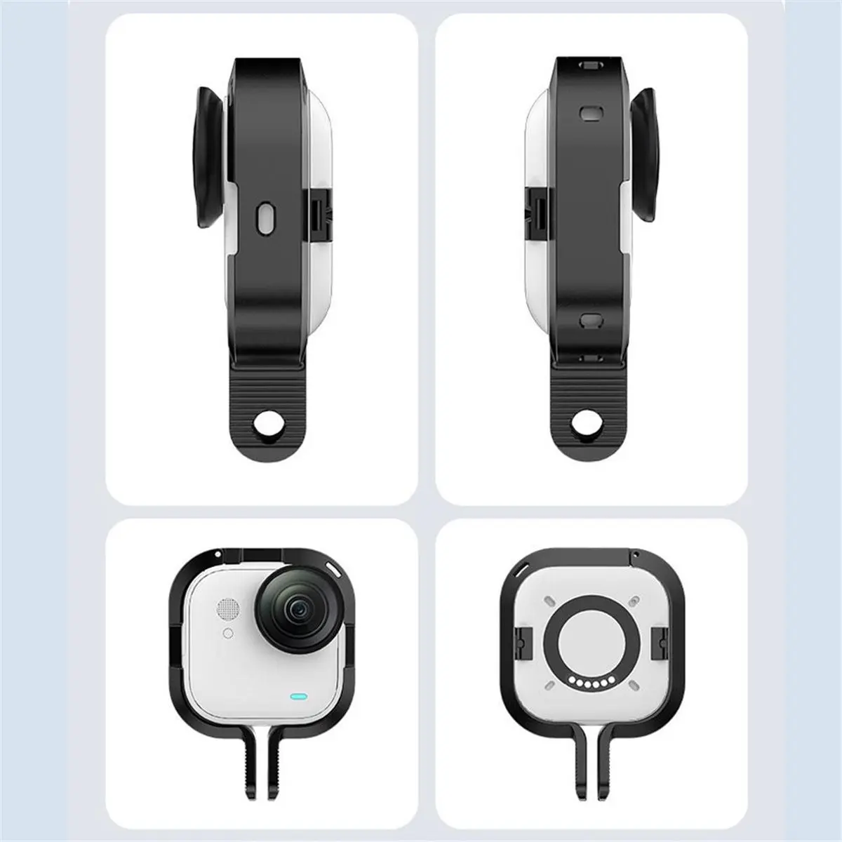 Insta360 Go 용 M05K 울트라 알루미늄 합금 프레임 보호 케이스 금속 프레임 바디 케이스 카메라 보호 프레임 하우징 케이스