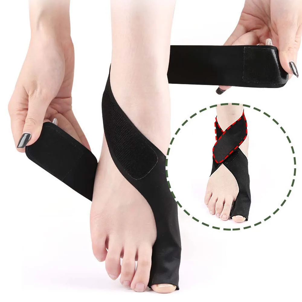 Toe Valgus Brace Toe Splint Brace Foot Correction Toe Joint Support Foot Fix Strap Protector Thumb Injury 1pcs new finger injury pain splint joint mallet support brace protection fracture fixator