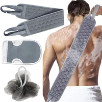 3pcs/set Body Scrubber Set Back Scrubber Bath Glove Shower Brush Exfoliating Scrub Sponge Loofah Dead Skin Removal Bathing Tools 1
