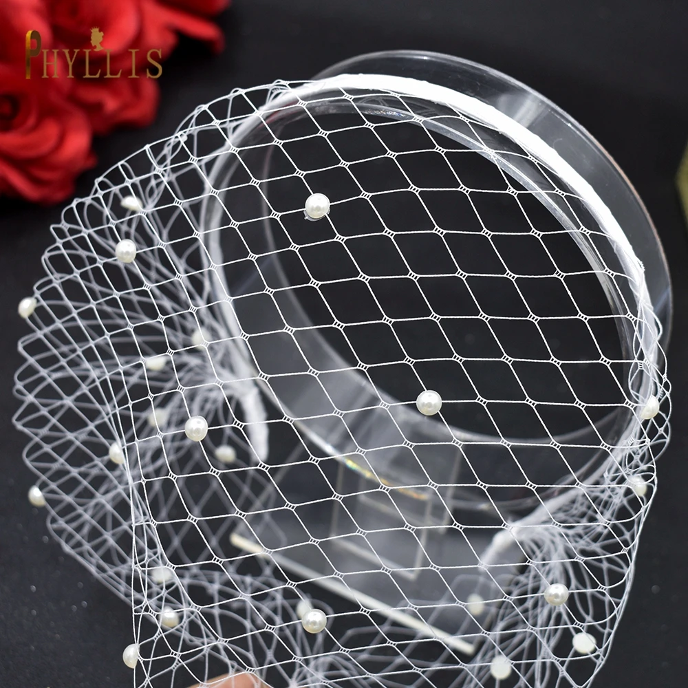 JM06 Handmade Birdcage Veil Rhinestone Headband Fascinator Hat Vintage Wedding Bridal Headpiece Hairbands Party Hair Accessories