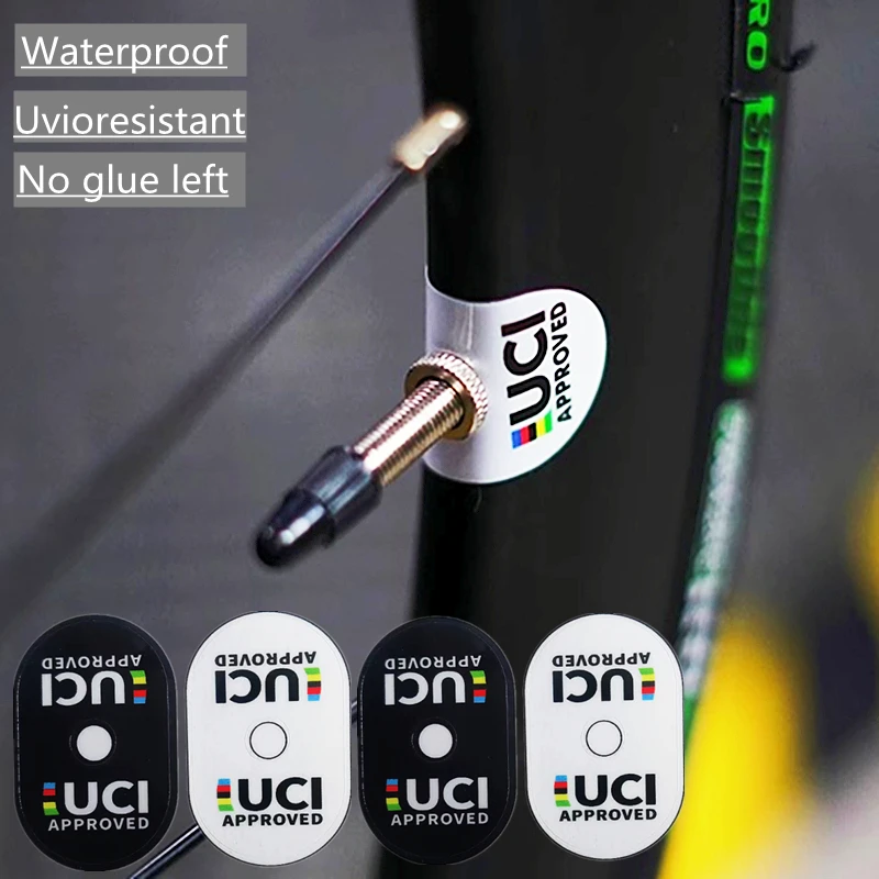 Mountain Road Bicycle Presta Valve Sticker Bike Tire Air Nozzle Protective Adhesive Decoration APPROVED Decals bicycle valve stickers