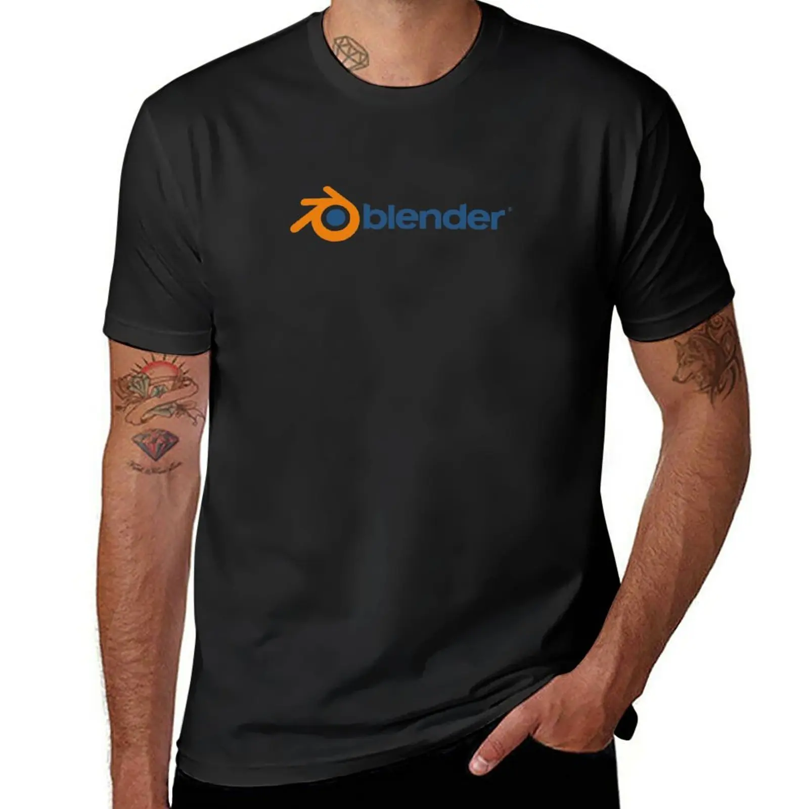 

New Blender T-Shirt summer tops kawaii clothes black t shirts sweat shirts, men