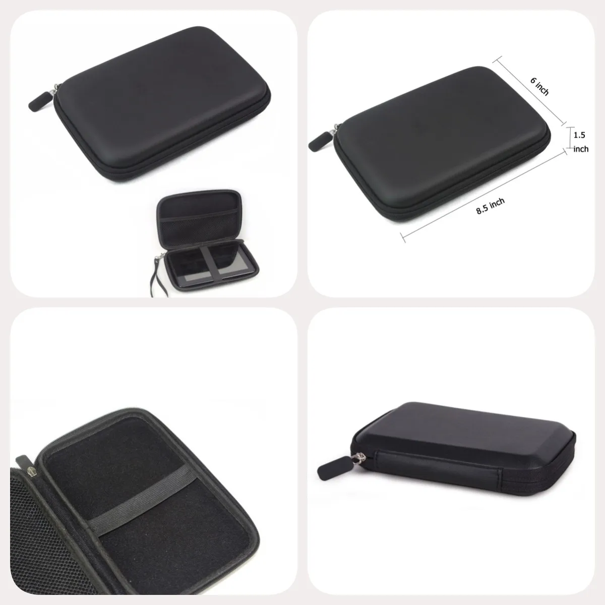 7 Inch Black Hard Shell Carry Bag Zipper Pouch Case For Garmin Nuvi TomTom  Sat Nav GPS - AliExpress