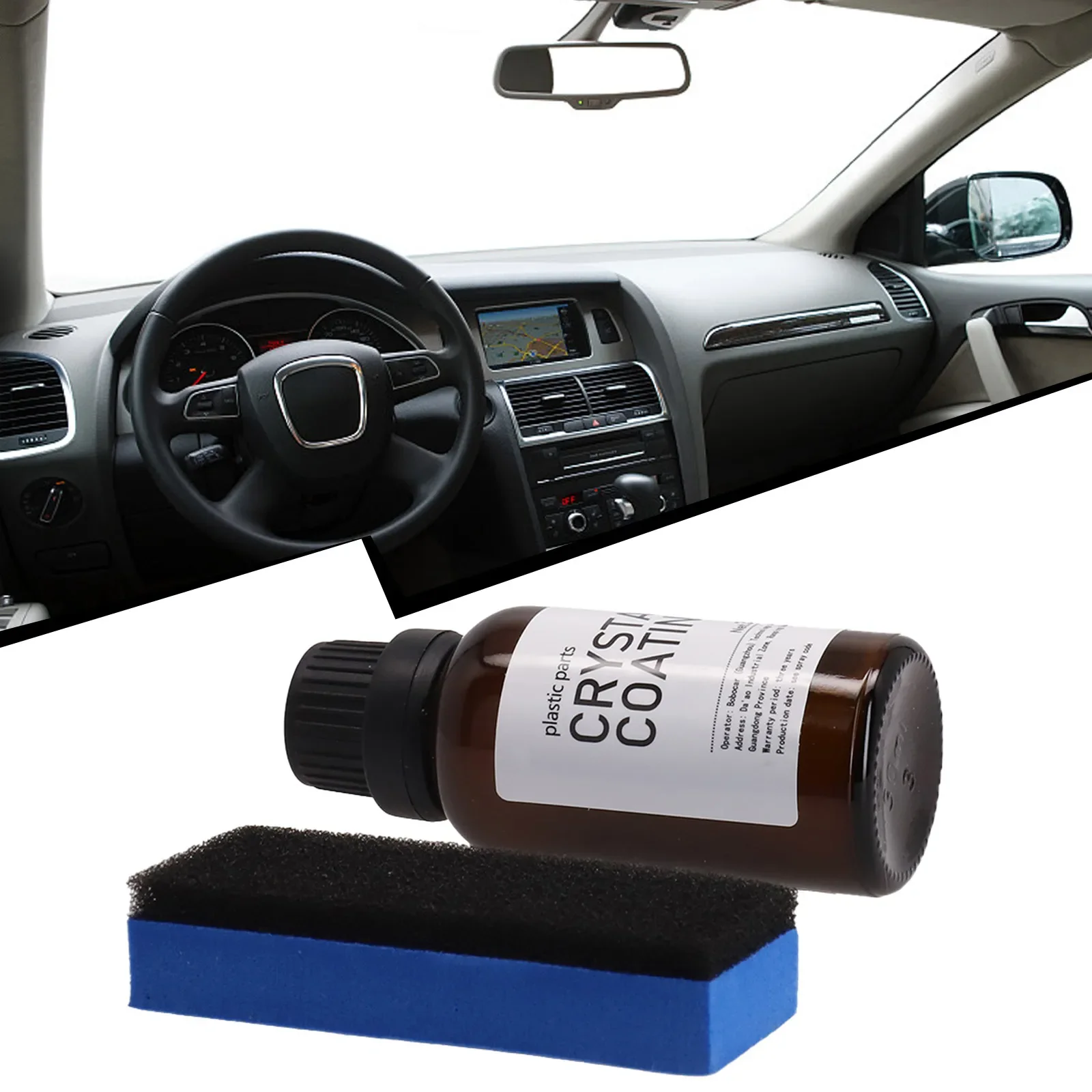 1 SET Car Coating Agent Retreading Agent Plastic Refurbished Replacement Vehicle Wax 30ml Accessories Coating Maintenance