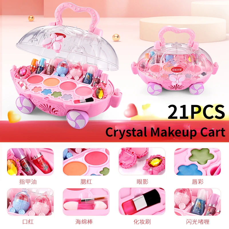 Crianças Maquiagem Cosméticos Jogar Caixa Princesa Maquiagem Menina  Brinquedo Jogo Conjunto Batom Sombra Olho Segurança Brinquedos Não Tóxicos  Presente Para Crianças - Brinquedos De Moda E Beleza - AliExpress