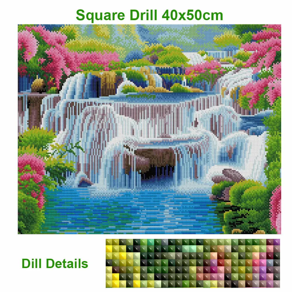 Diamond Painting Waterfall Cross Stitch Diamond Embroidery Scenery Full Square/Round Drill Handmade 5d Diy Home Decor diamond painting