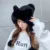 COKK Winter Hats For Women Beanie Cute Cat Ear Knitted Bonnet Femme Thick Velvet Keep Warm Winter Cap With Pompom Gorro 2022 New 12