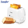 1Pcs Plug Type Sonifer Toaster Sf-6006 2 Pieces Cool Touch Toaster Variable Digital Brown Control with Stop Function Medium Cycle Automatic Pop-Up and Automatic Sliding Debris Tray Clean and Clean 1