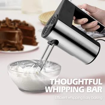 3-in-1 Handheld Mixer – Electric Milk Frother, Food Processor & Dough Mixer 1