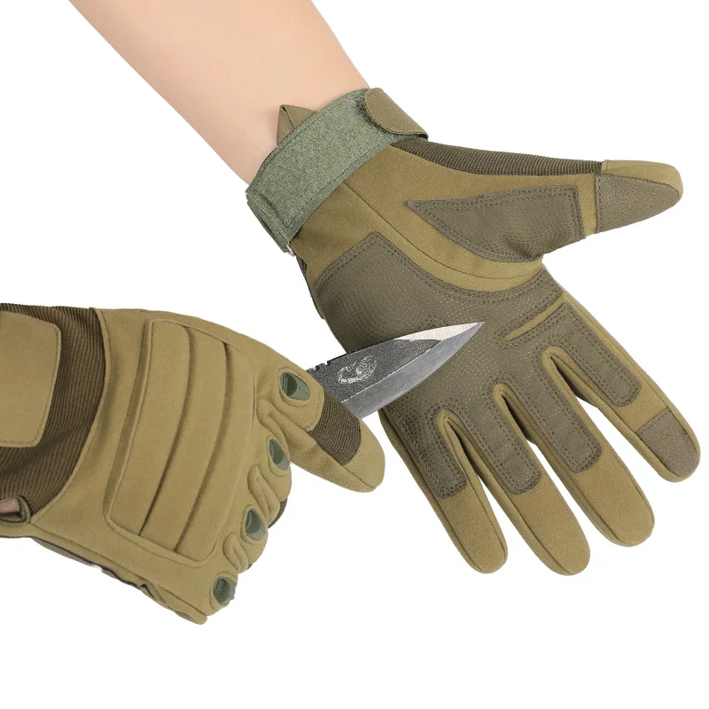 1 pair Winter Men Tactical Gloves Thick wear-resistant Full Finger Gloves Touch Screen Waterproof Sport Motorcycle Gloves Hot