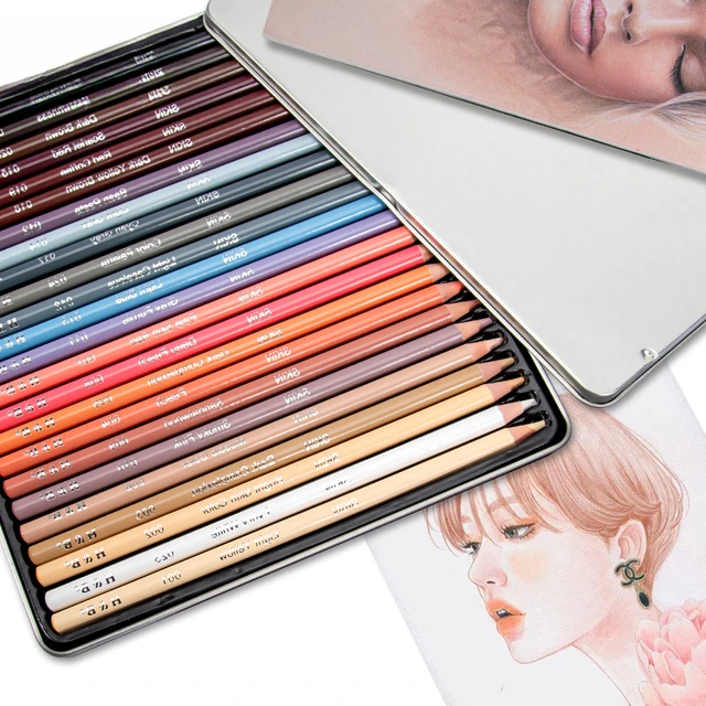 24-color Character Colored Pencils Painting Skin Lead Set Colored Pencil  Portrait Hand-painted Art Painting Supplies - Wooden Colored Pencils -  AliExpress