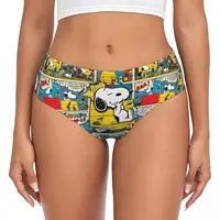 Women's Kawaii Underwear Brief Peanuts Comic Characters Snoopy Merch Soft Cartoon Animals Ladies Panties Briefs 1