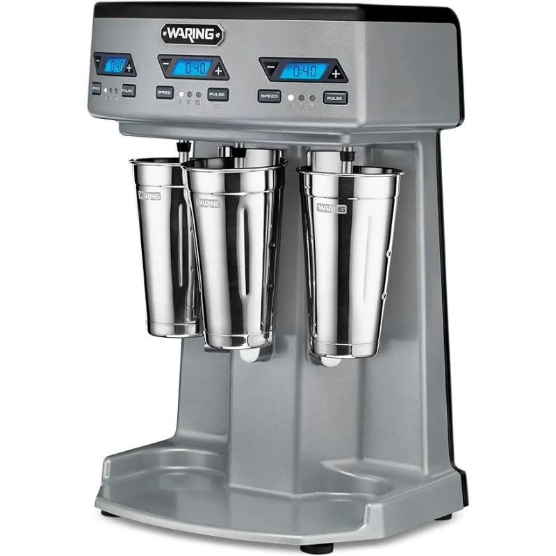 

Heavy-Duty Triple Spindle Drink Mixer, Each Spindle Has Independent 1hp Motor, with Countdown Timer, Digital Display