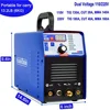 Plasma Cutter TIG Welder Pulse Stick Welder 3 in 1 Combo Machine 180A Arc Cutting Torch Aluminum Stainless Steel Nickel Compact 3