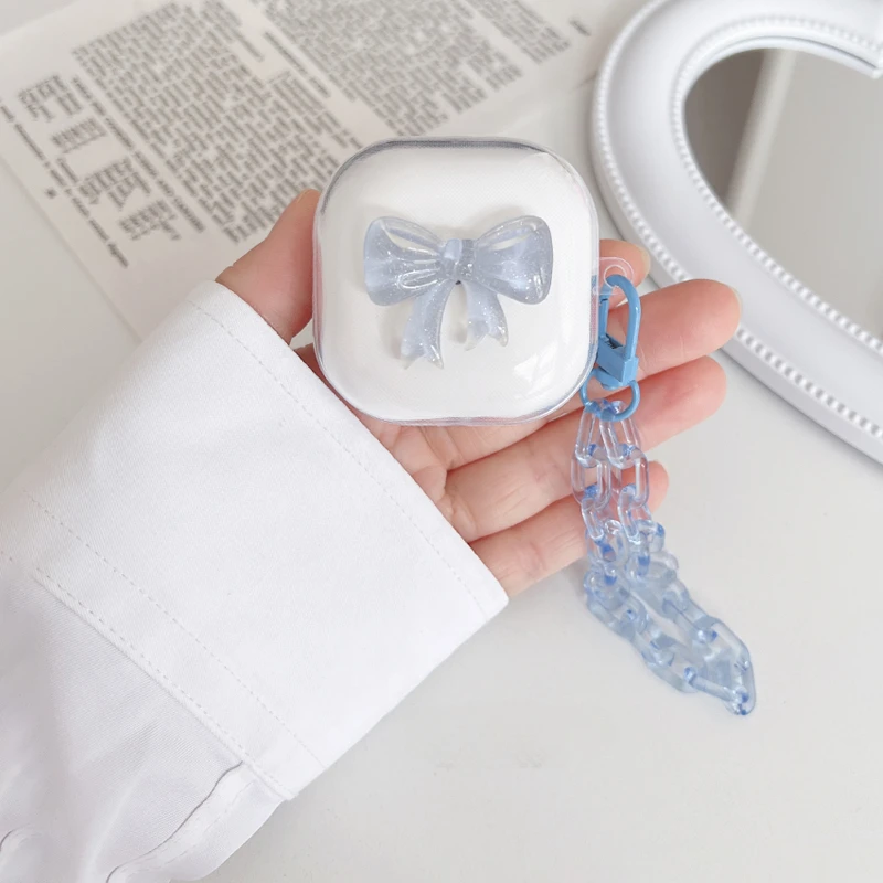 Custodia Coreana Bowknot Per Samsung Galaxy Buds Live Buds Pro Buds2 Custodia Protettiva Per Auricolari Per Samsung Galaxy Buds 2 Con Portachiavi