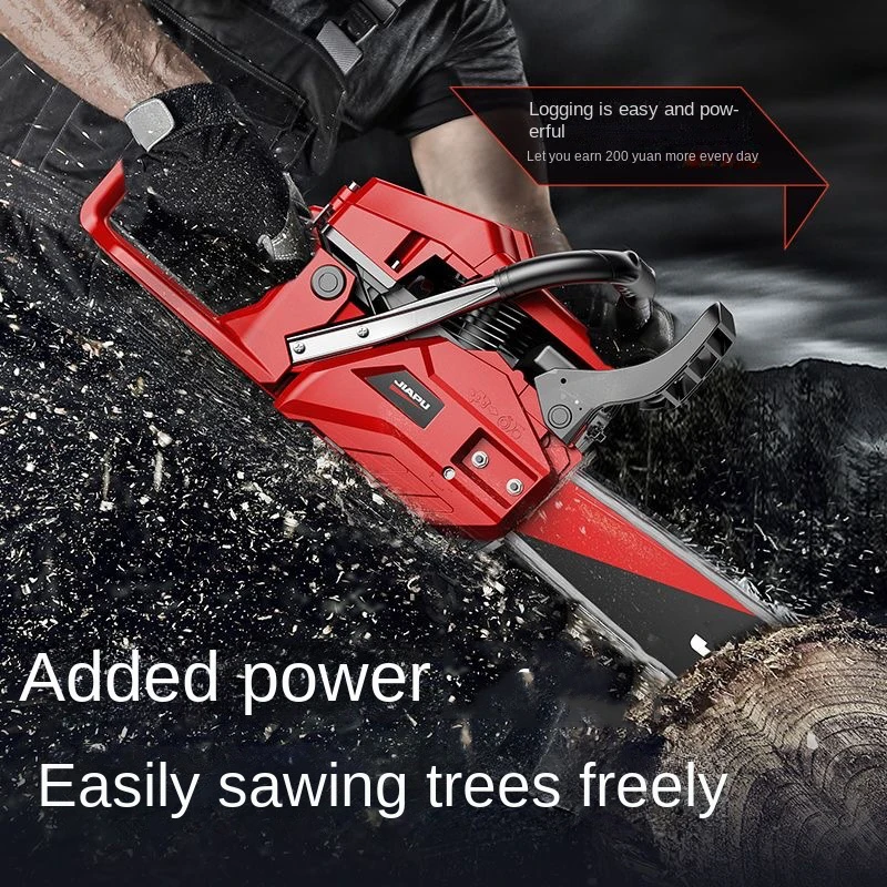 MR High-power tree-cutting chainsaw gasoline saw logging high-power chainsaw arboriculture cutting machine household fuel-saving