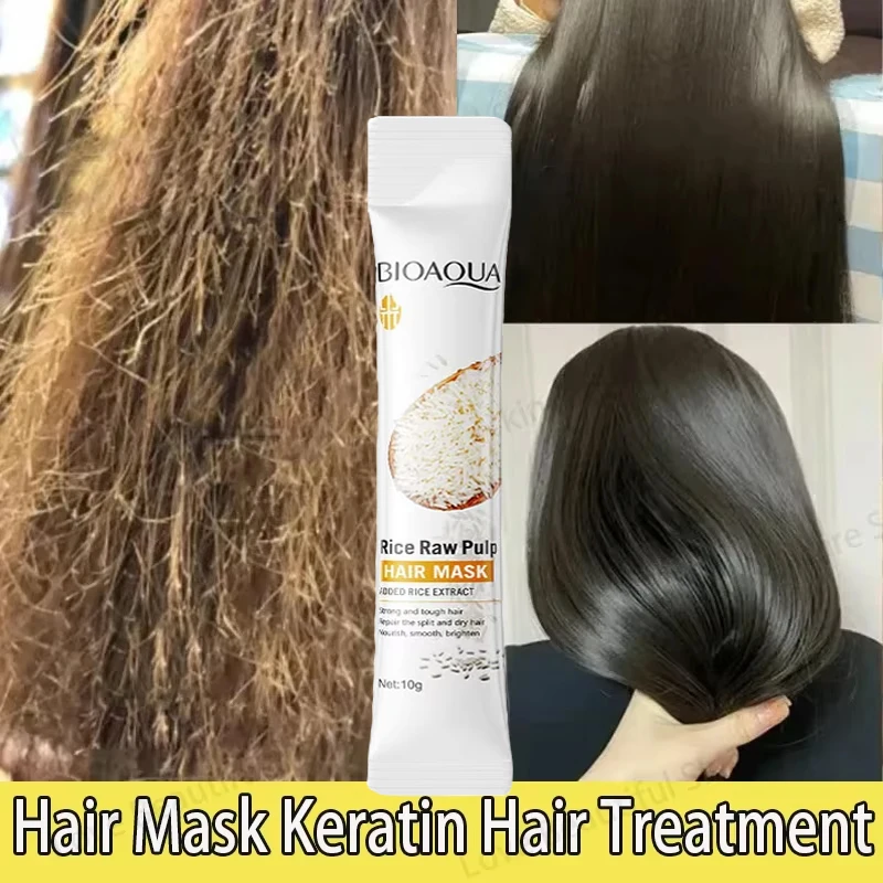 Keratin Hair Mask Repair Damaged Frizzy Hair