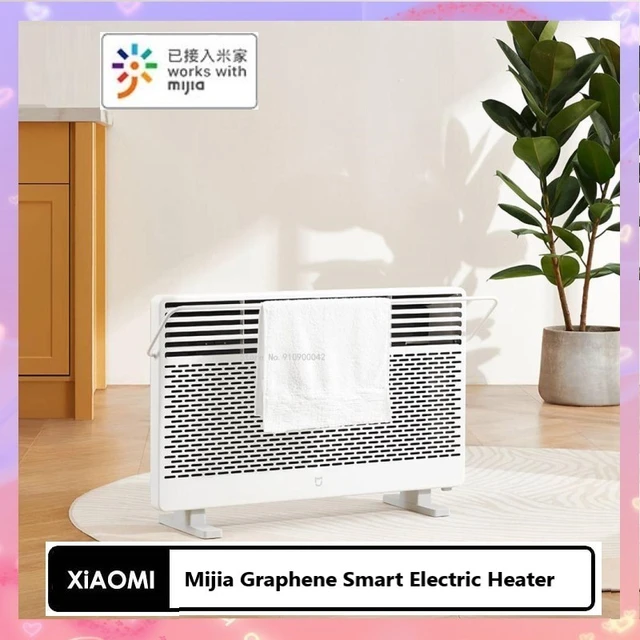 Xiaomi Mijia Graphene Smart Electric Heater IPX4 2200W 4 seconds to heat up  Intelligent constant temperature Drying function - AliExpress