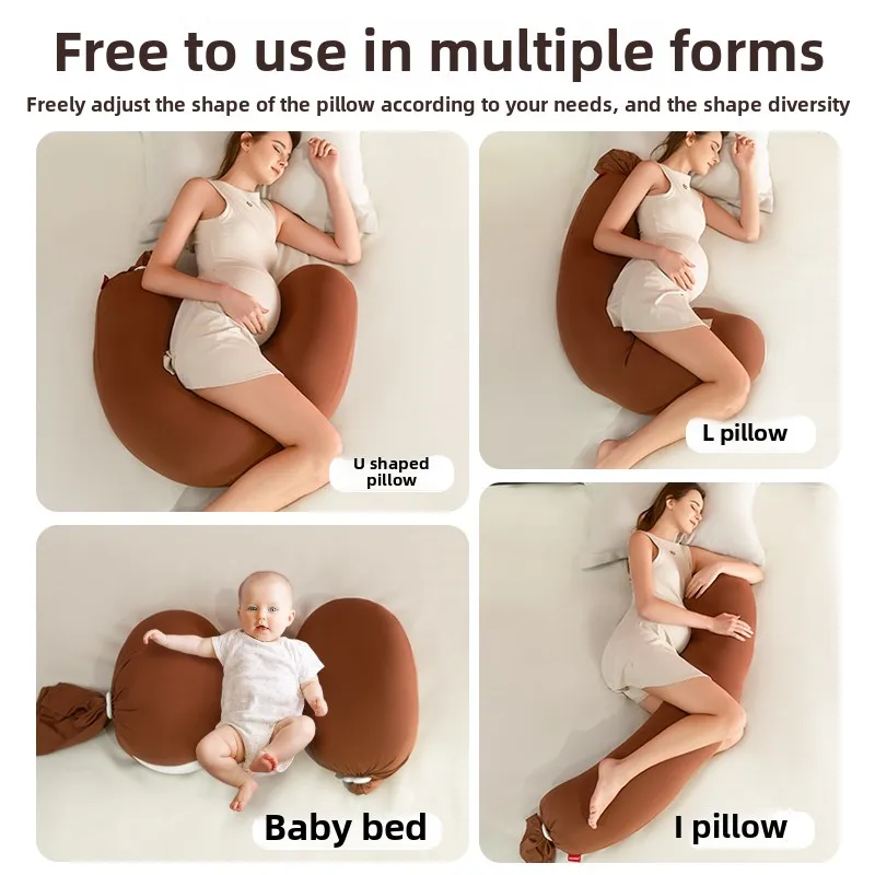 Polyester Fiber Pregnant Pillow,Waist Protection Side Sleeping Pillow,Abdominal Support U-shaped Side Sleeping Maternity Pillows