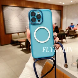 Transparent Soft Shell Phone Case with Long Hanging Rope and Magnetic Suction Ring - Xiaomi 12 (5)