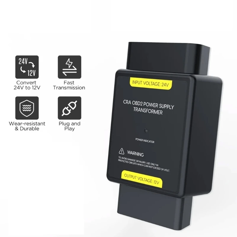 

Автомобильный блок питания OBD Трансформаторы от 24 В до 12 В, адаптер понижающего регулятора напряжения