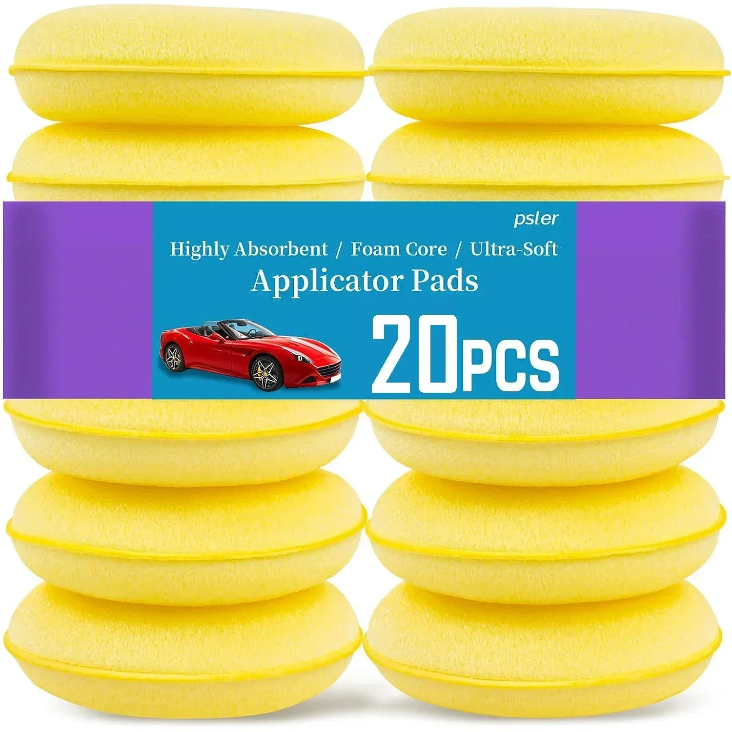Car Polishing Sponge Round High Density Waxing Polish Sponges Foam Applicator Pads Curing and Polishing Auto Cleaning Tools