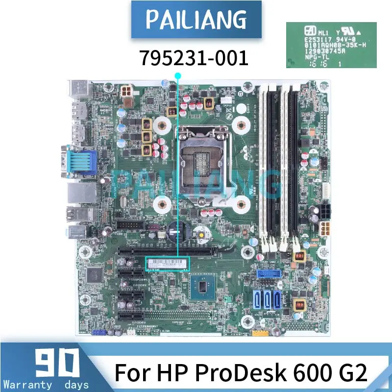 デスクトップマザーボード,hp Prodesk 795971 g2,sff mt 600-001 e253117  0101aqh08-35k-h,ddr4,795231用マザーボード,100%