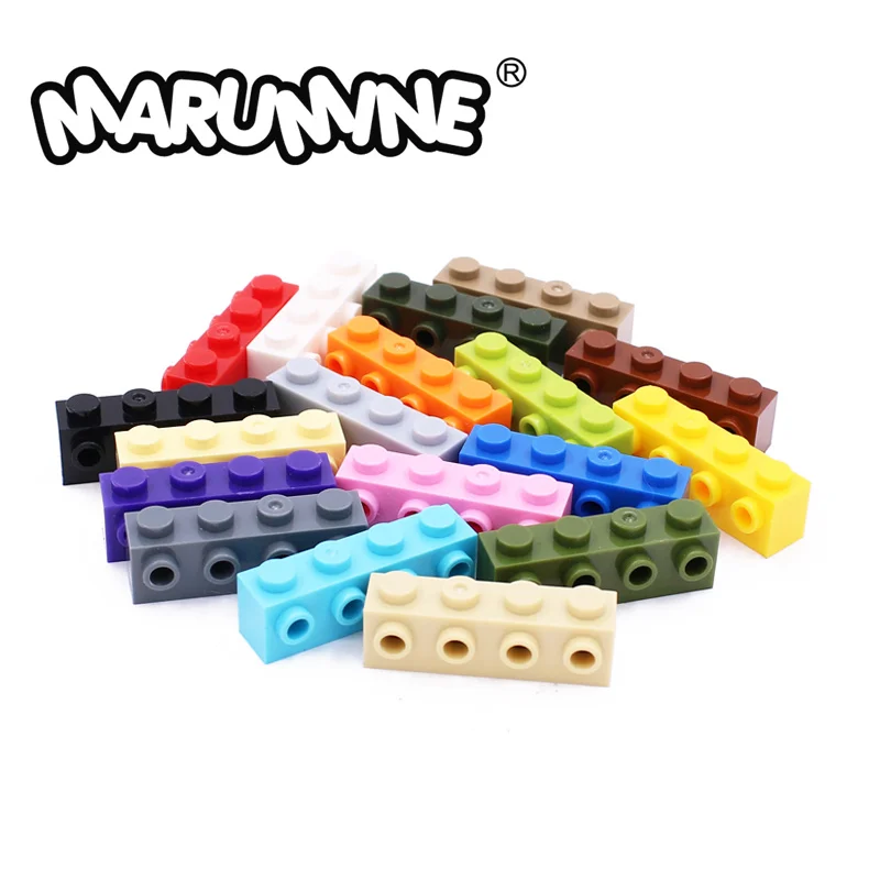 

Marumine Technology Brick Modification 1x4 Side with Studs 30414 Compatible 15PCS DIY MOC Building Blocks Parts Accessories