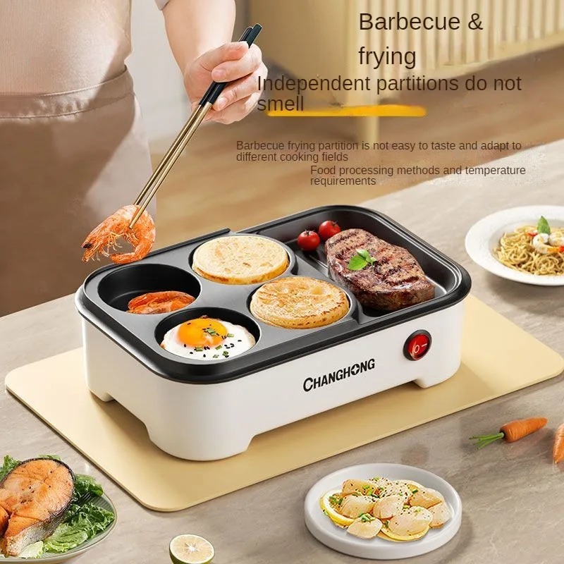 Omelette Pan  Automatic Household Small Omelette Pan  Plug-in Burger Maker  Breakfast Multifunctional Sausage Omelette Maker 3