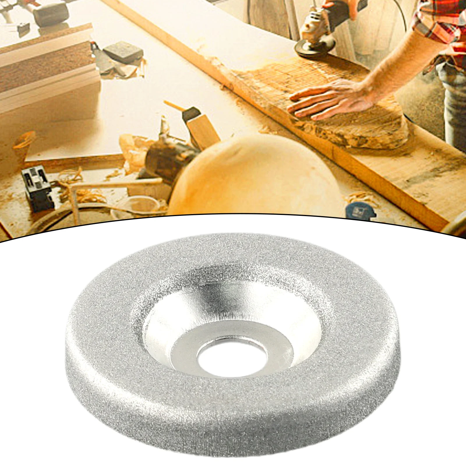 

1pc Diamond Grinding Wheel 50mm Sanding Discs 180 Grit Electric Grinder Sharpener Trimming Rotary Tool For Woodworking Industry