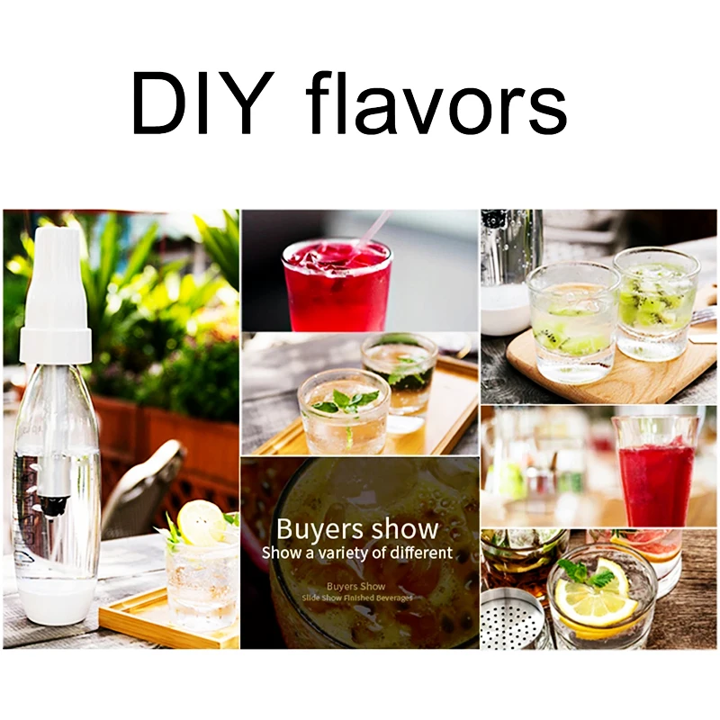 Carbonated Siphon Juice Soda Sparkling Water Maker Beverage Machine 1000ml Portable Bar Tool Bubble Drink Sodaplus Making Bottle