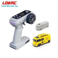 LDARC 1/64 V64 Van RTR  mini hobby RC Car  RV bus Ready to run decompression remote control Vehicles gift Toy for kids adults 1