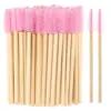 50/100/300pcs Eyebrow Eyelash Brushes Wooden Eyelash Spoolies Mascara Wands Lip Applicator for Eyelash Extension Makeup Tool