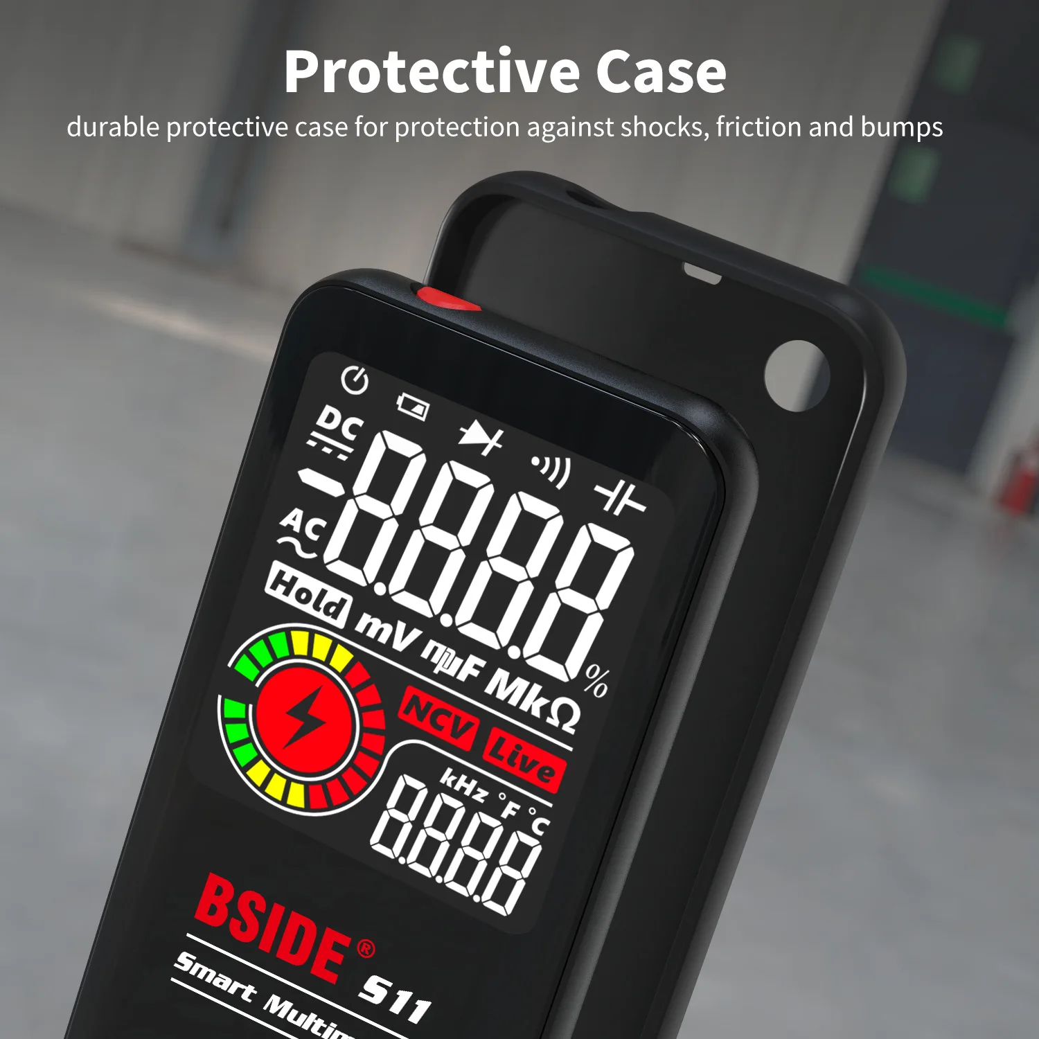 BSIDE S10/S11 Digital Multimeter 9999 T-RMS 3.5"LCD Color Display DC AC Voltage Capacitance Ohm Diode NCV Hz Live wire Tester