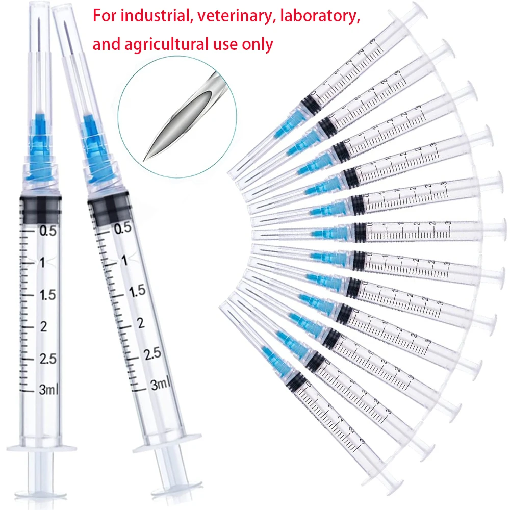 3ml Einweg-Luer-Lock-Spritze, Geeignet für Haustiere und Nutztiere, Industrielle Anwendung, Laborabgabe und Manuelle Anwendungen
