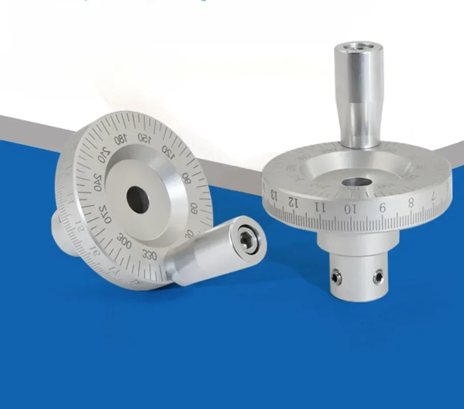 Machine Tool Handwheel Metal Laser Scale Special for Manual Sliding Table Tools Graduated And Angled Handle Rocker 6/8/10/12mm