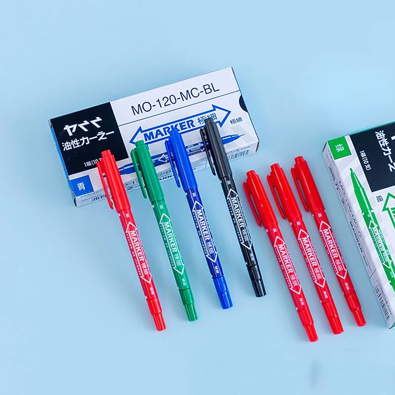 0.5mm Marker Pens Tattoo Skin Markers Scribe 1/3pcs Permanent Makeup Tattoo Supplies Large Capacity Ink Waterproof Marker Pen 4