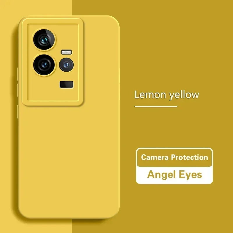 Luxury Dual Layer Soft Silicone Phone Case with Solid Lens Protection and Angel Eyes Design