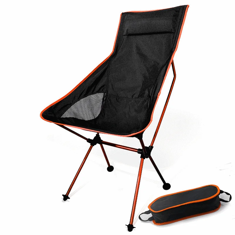 

Ultralight Beach Chair Portable Foldable Moon Chair Fishing Camping Barbecue Stool Folding Extended Mountaineering Chair