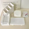 Sharkbang 2025 New White Storage Box Desktop Organizer Large Capacity Postcards Stickers Box Subpackage Holder Stationery 5