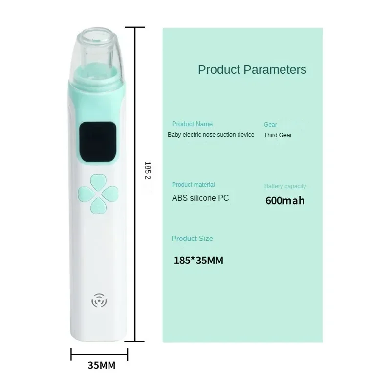 3-in-1 Electric Nasal Aspirator Baby Absorber Equipment Silent Utensils Obstruction Rhinitis Cleaner New Born Items Care Tools nasal aspirator health care