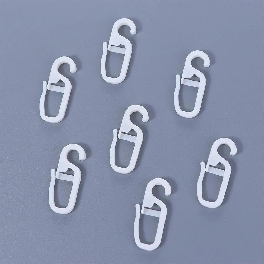 50 pcs Universal Plastic Curtain Hook with Ball Track Hook Bath Curtains Fixing Holders Curtains Accessories Home Decor curtain accessories curtain hooks