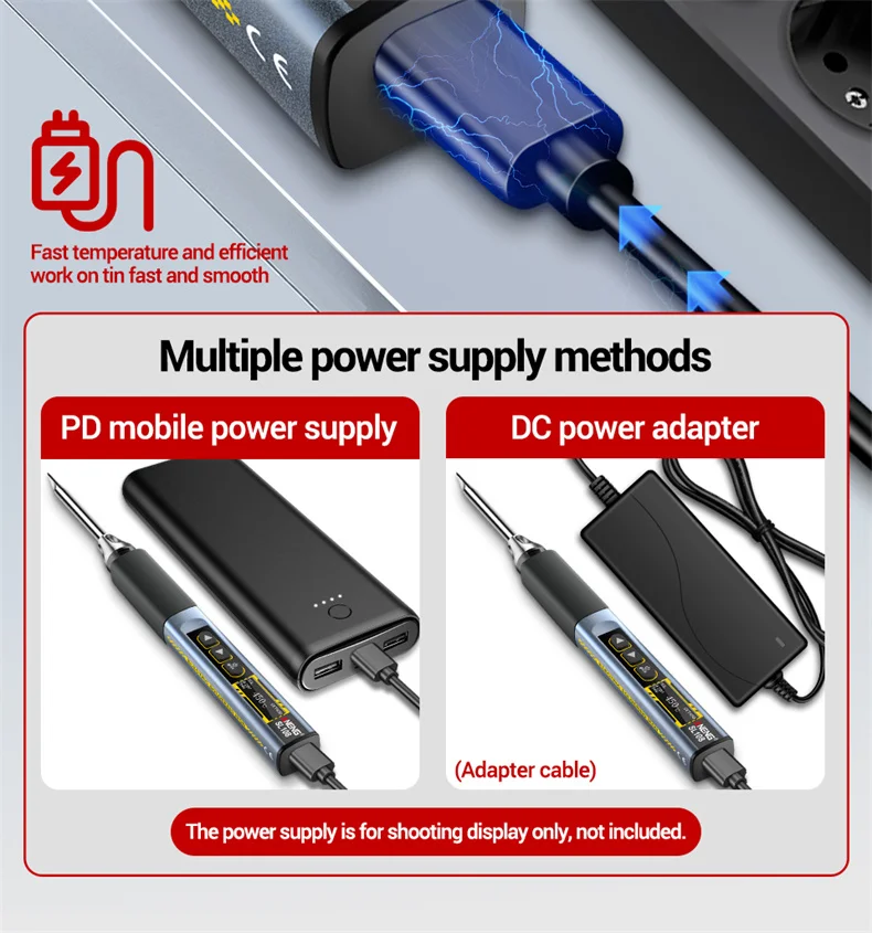 SL108 T12 Soldering Iron Portable 96w 100-450°C Adjustable Temperature Digital S