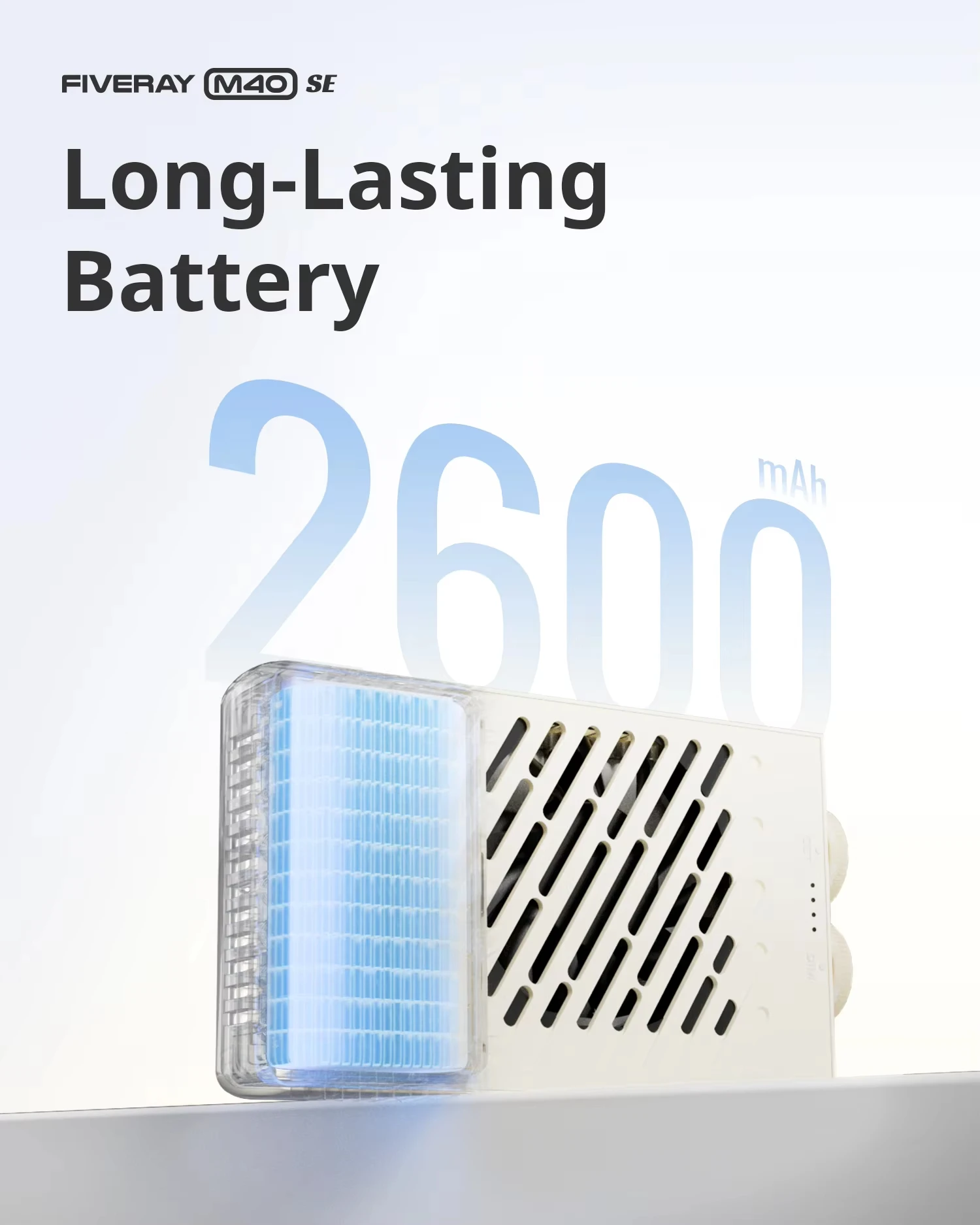 새로운 ZHIYUN FIVERAY M40 SE 40W 휴대용 LED 비디오 조명 바이컬러 2700K-8500K 사진 촬영용 조명, 브이로그 라이브 스트리밍용