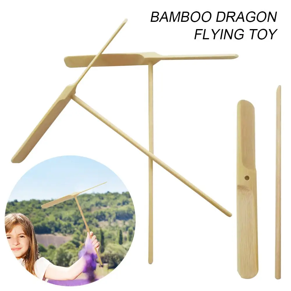 

for Children Gift for Kids Boy Girl Wooden Hand Rub Propeller Flying Toys Accessories Bamboo Dragonfly Flying Fairy Toy