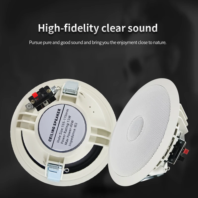 SUMWEE 6.5 بوصة 15 واط مكبرات صوت للسقف السلبي مثا...
