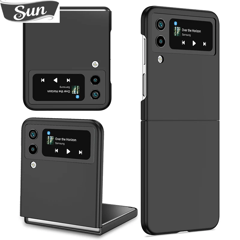 Per Samsung Z Flip 5 4 3 2 Custodia Untra Sottile Custodia Rigida Antiurto Anti-Impronta Per Z Flip Phones